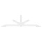 Ekena Millwork Vanguard Architectural Grade PVC Gable Bracket, 96"W x 28"H x 2"D x 4"F, 7/12 Pitch GBP096X28X0204VAN00 - alternate 2